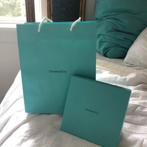 Tiffany and Co Authentic Box and Shopping Bag